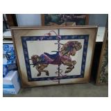 Framed signed painting  approximate size is