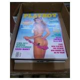 Stack of 7 Playboy magazines 1995