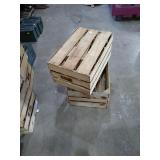 3 wood crates