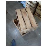 3 wood crates
