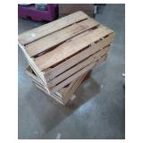 3 wood crates