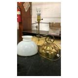 Vintage brass hanging light