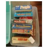 Tote full of vintage & modern games * Booby-Trap *