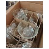 Very nice set of 12 new clear cereal bowls