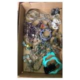 Flat of assorted jewelry