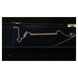 Sterling necklace. Sparkly, camera wouldn