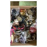 Flat of assorted jewelry