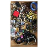 Flat of assorted jewelry