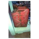 Old large metal gas can