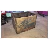 All American Beverages wood crate