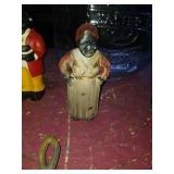 Small cast iron bank. About 5 1/2 in tall