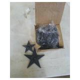 5 group of small and medium  cast iron stars. 10