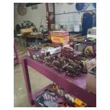 Large modern 8 horse and wagon cast iron set