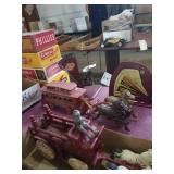 Modern cast iron horse drawn trolley