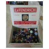 Cigar box of marbles