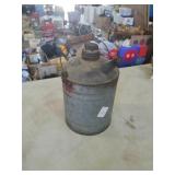 Small metal gas can