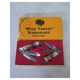 Wild turkey handmade knife set