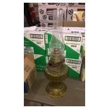 Electrified oil lamp 22 inches tall