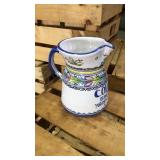 Hand painted pitcher from Spain