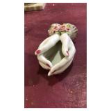 Porcelain hands vase marked Japan