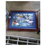 Group of 2 pictures.  Both have wood frames.