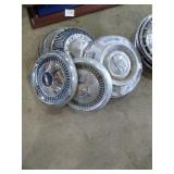 Group of 6 asst. hub caps