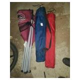 Group of 3 folding lawn chairs