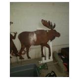 Large metal moose. Great for anyones yard