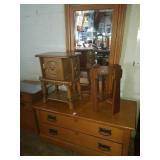 Pair of small wood tables