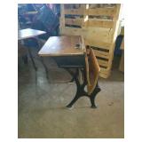 Antique school desk