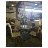 Pub height pation table and 4 chairs