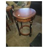 Painted wood side table