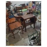 Pair of wood side tables