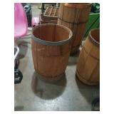 Wood nail keg. 19 1/2 in tall