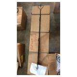 Box of 6 heart topped hanging basket holder