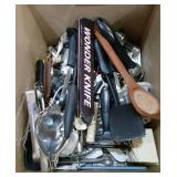 Large box of Kitchen Utensils
