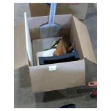 Small box of kitchen items