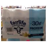 You get 12 bottles of vanilla protein drinks