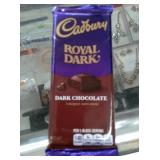 You get 6 royal dark Cadbury candy bars