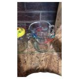 Pyrex measuring set and hand chopper