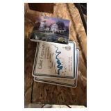 4 lake freeman coaster and Thomas Kinkade coaster