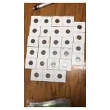 27 Indian Head pennies. Assorted years 1888-1907