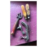 5 assorted vintage pieces. Ice picks marked