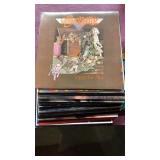 Stack of classic rock records