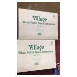 2 sets of picket fence dept 56 village