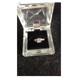 Sterling ring size 5. Same style as lot 201