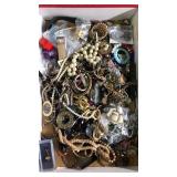 Flat of assorted jewelry