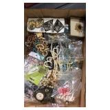 Flat of assorted jewelry