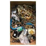Flat of assorted jewelry