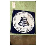 ATT metal sign approx 8x8